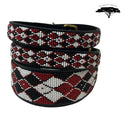 Maasai Shield Argyle Beaded Dog Collar - Dog Collars