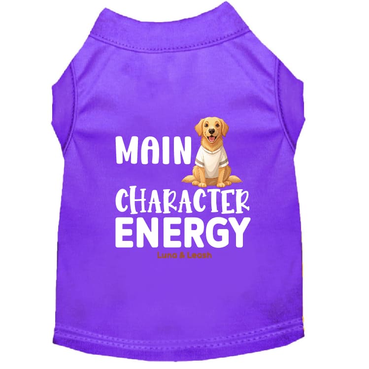 Main Character Energy Dog Shirt - Statement Dog Shirts