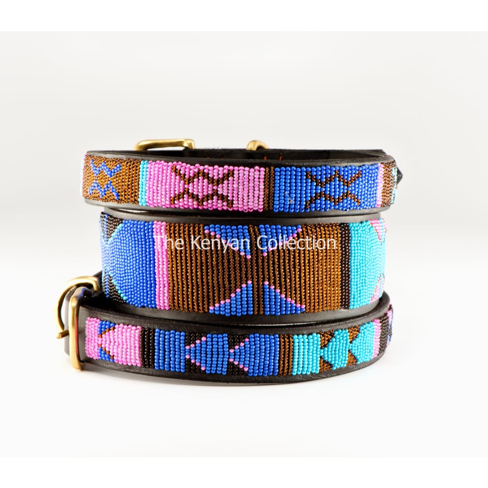 Malindi Beaded Dog Collar - Dog Collars - Maasai