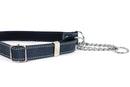 Martingale Blue Jeans Leather Dog Collar - Dog Collars