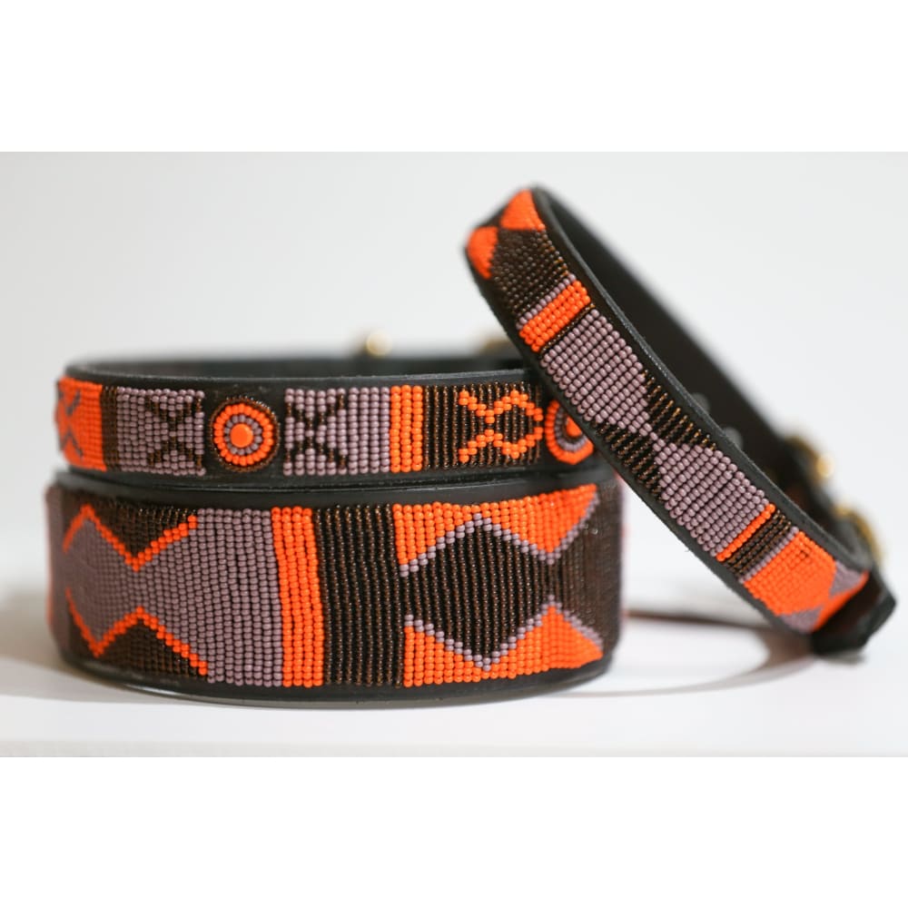 Marula Beaded Dog Collar - Dog Collars - Maasai
