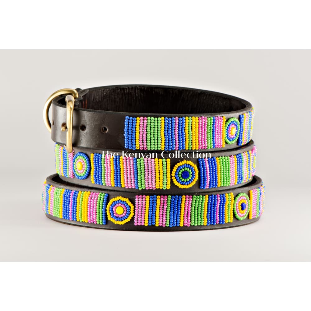 Meadow Beaded Dog Collar - Dog Collars - Maasai