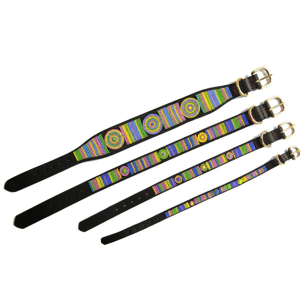 Meadow Beaded Dog Collar - Dog Collars - Maasai