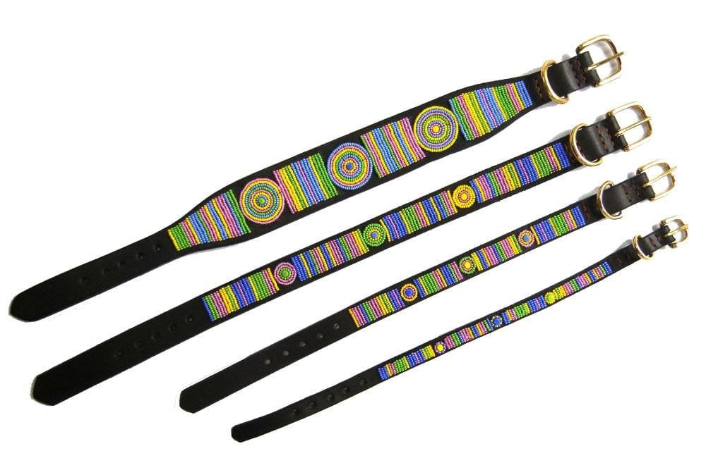 Meadow Beaded Dog Collar - Dog Collars - Maasai