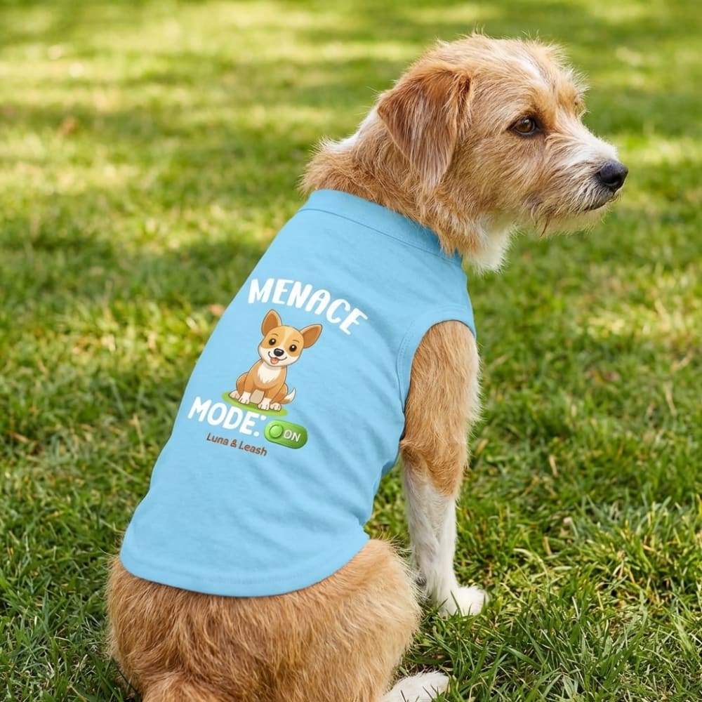 Menace Mode: On Dog Shirt - Funny Dog Shirts