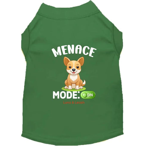 Menace Mode: On Dog Shirt - Funny Dog Shirts
