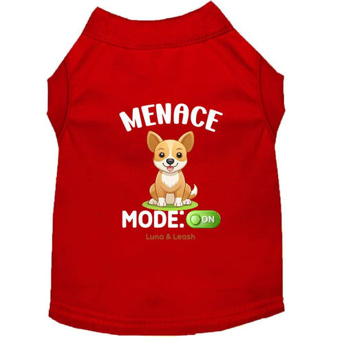 Menace Mode: On Dog Shirt - Funny Dog Shirts