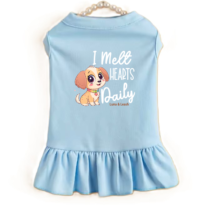 I Melt Hearts Daily Dog Dress