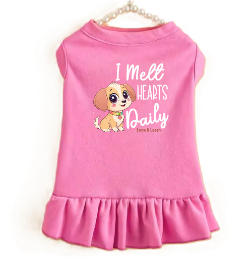 I Melt Hearts Daily Dog Dress