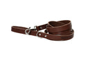 Modern Style Chocolate Leather Leash - Dog Leash - Euro