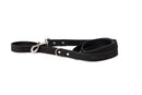 Modern Style Midnight Black Leather Leash - Dog Leash