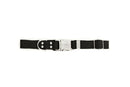 Modern Style Quick-Release Midnight Black Leather Dog