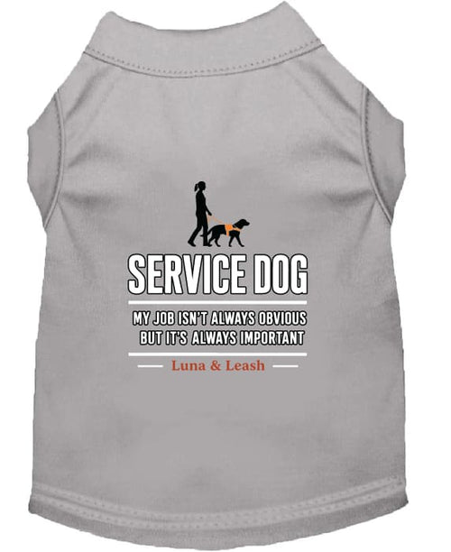My Job Isn’t Always Obvious Service Dog Shirt - Service Dog