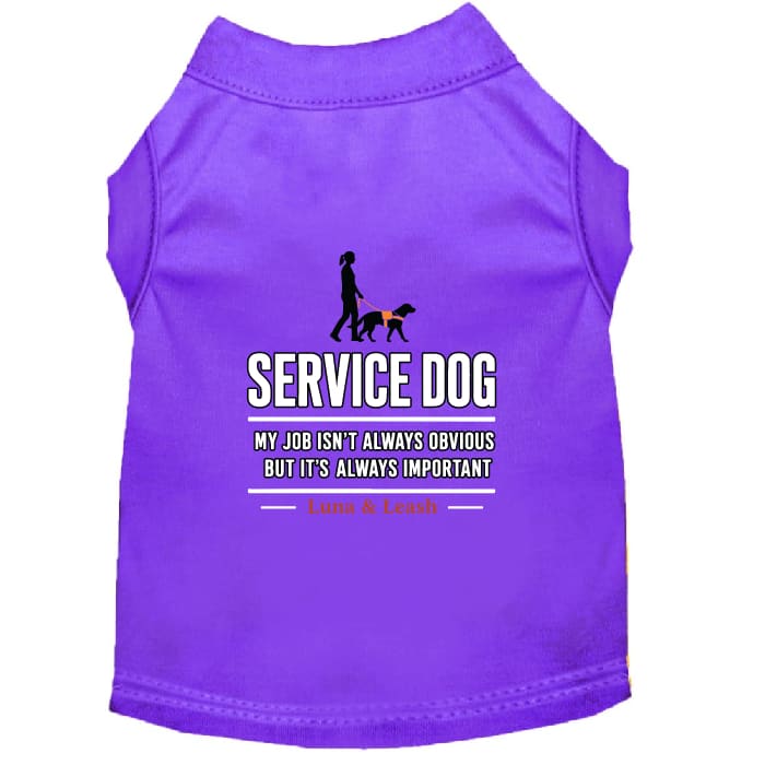 My Job Isn’t Always Obvious Service Dog Shirt - Service Dog