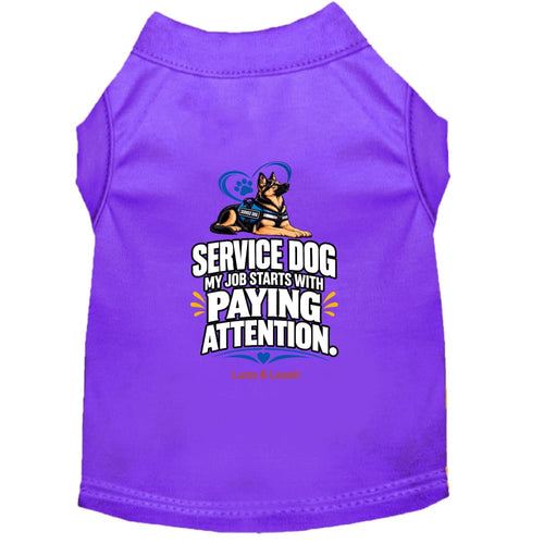 My Job Starts With Paying Attention | Service Dog Shirt