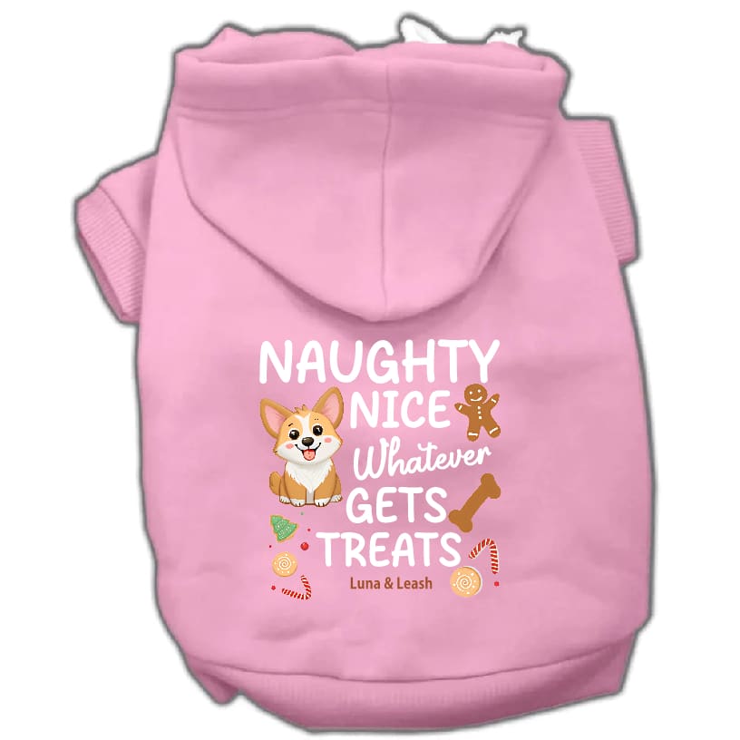 Naughty Nice Whatever Dog Hoodies - Dog Hoodies