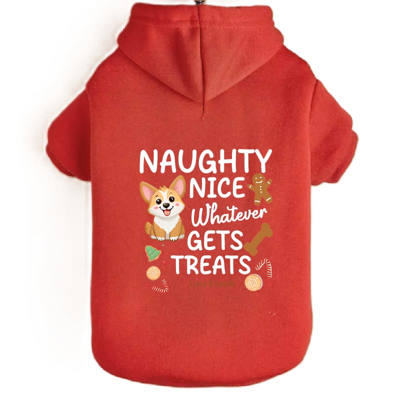 Naughty Nice Whatever Dog Hoodies - Dog Hoodies