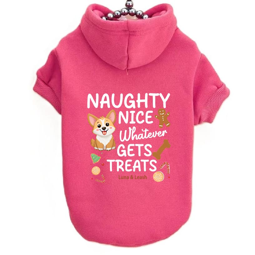 Naughty Nice Whatever Dog Hoodies - Dog Hoodies