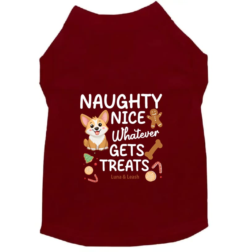 Naughty Nice Whatever Dog Shirt - Dog Shirt