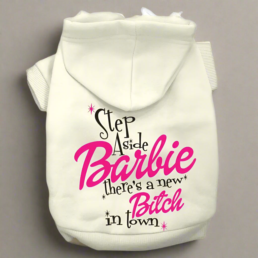 New B*tch In Town Screenprint Dog Hoodie - 25-35 Lbs.