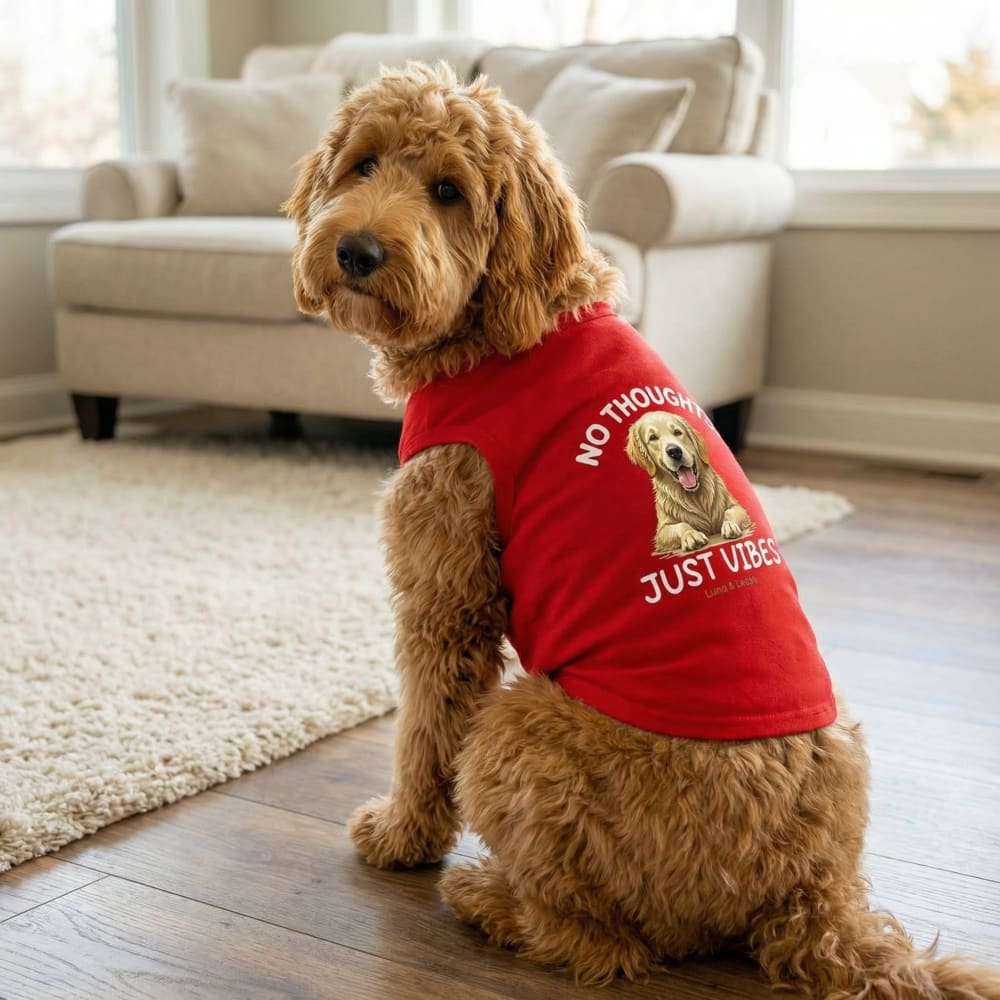 No Thoughts. Just Vibes Dog Shirt