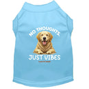 No Thoughts. Just Vibes Dog Shirt - Statement Dog Shirts