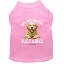 No Thoughts. Just Vibes Dog Shirt - Statement Dog Shirts