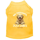 No Thoughts. Just Vibes Dog Shirt - Statement Dog Shirts