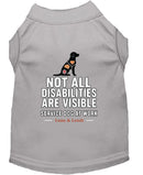 Not All Disabilities Are Visible Service Dog Shirt
