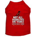 Not All Disabilities Are Visible Service Dog Shirt