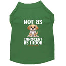 Not as Innocent as I Look Dog Shirt - Statement Dog Shirts