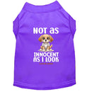 Not as Innocent as I Look Dog Shirt - Statement Dog Shirts