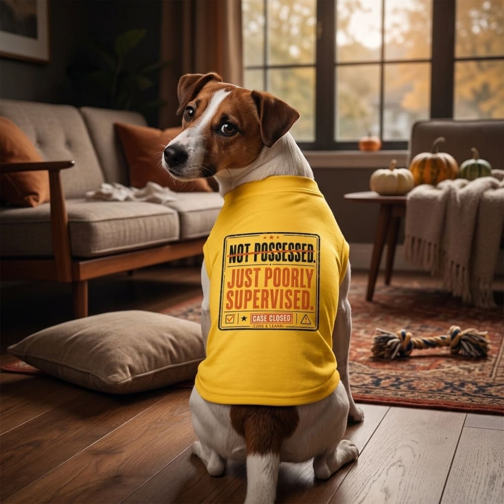 Not Possessed. Just Poorly Supervised. Halloween Dog Shirt