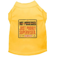 Not Possessed. Just Poorly Supervised. Halloween Dog Shirt