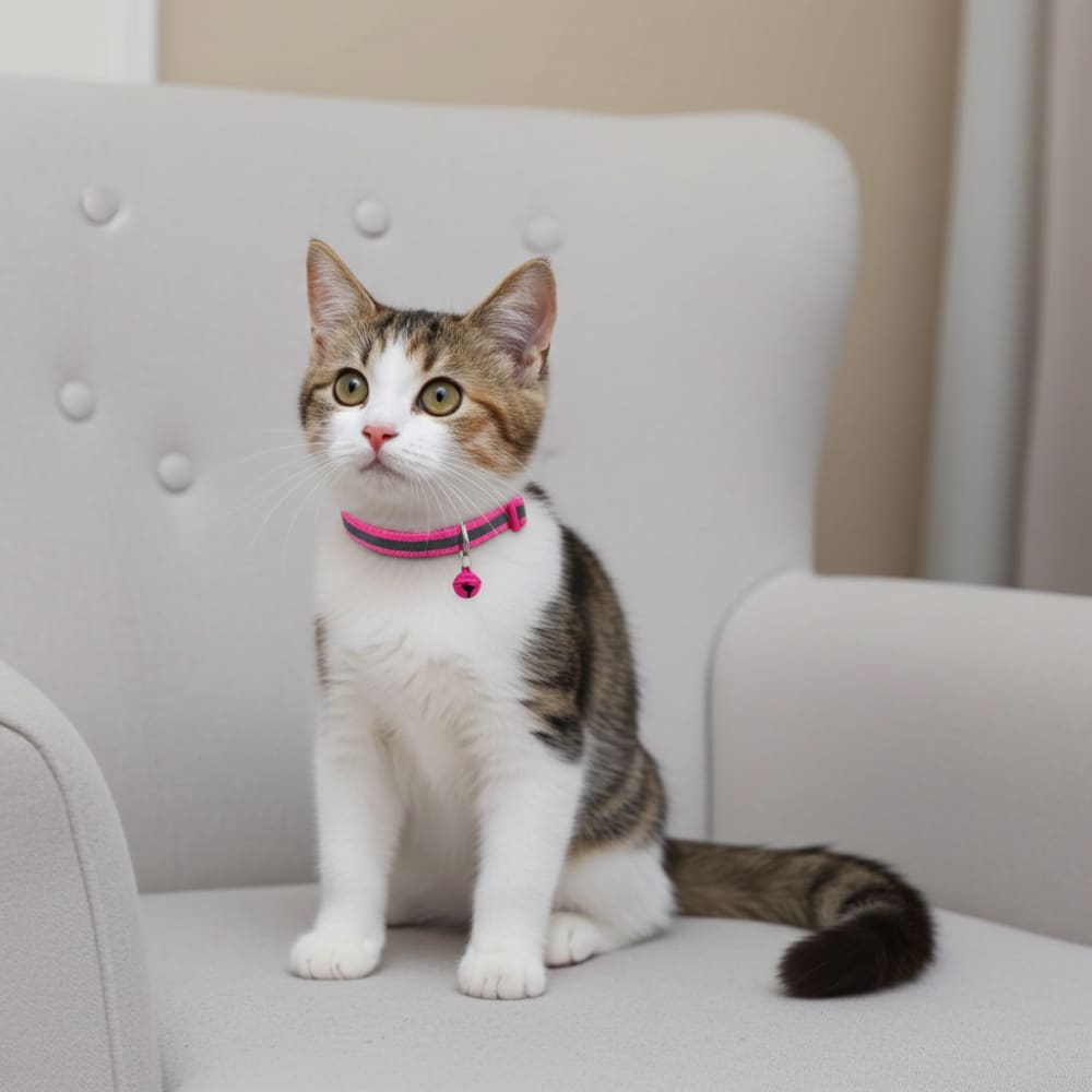 Nylon Reflective Cat Collar with Bell - Cat Collars