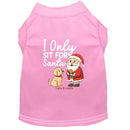 Only Sit for Santa Dog Shirt - Dog Shirt