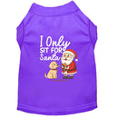 Only Sit for Santa Dog Shirt - Dog Shirt