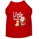 Only Sit for Santa Dog Shirt - Dog Shirt