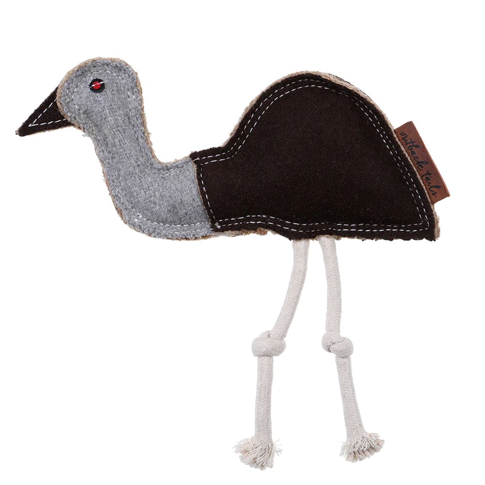 Outback Tails Ernie the Emu Felt Dog Toy - Dog Chew Toy