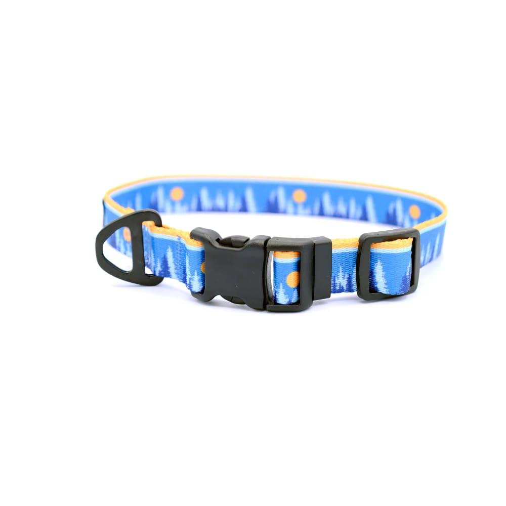 Outdoor Style Frozen Forest Nylon Dog Collar - Dog Collars