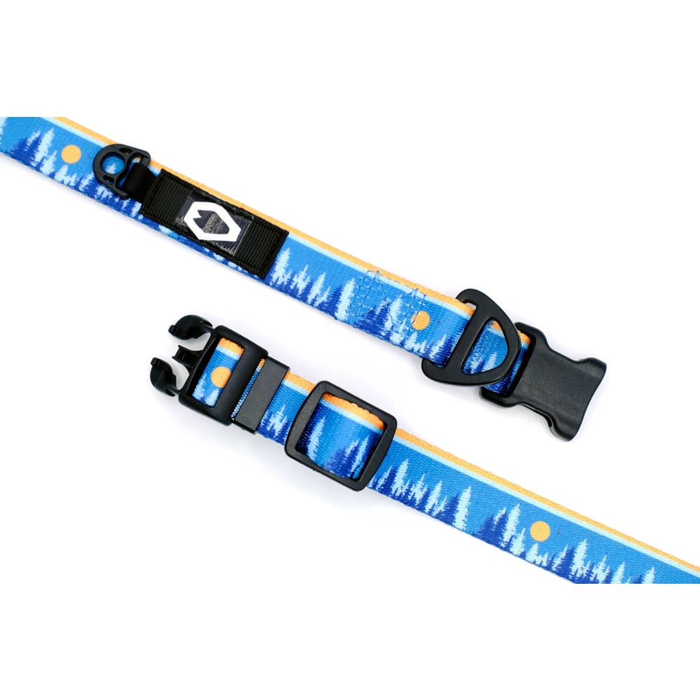 Outdoor Style Frozen Forest Nylon Dog Collar - Dog Collars