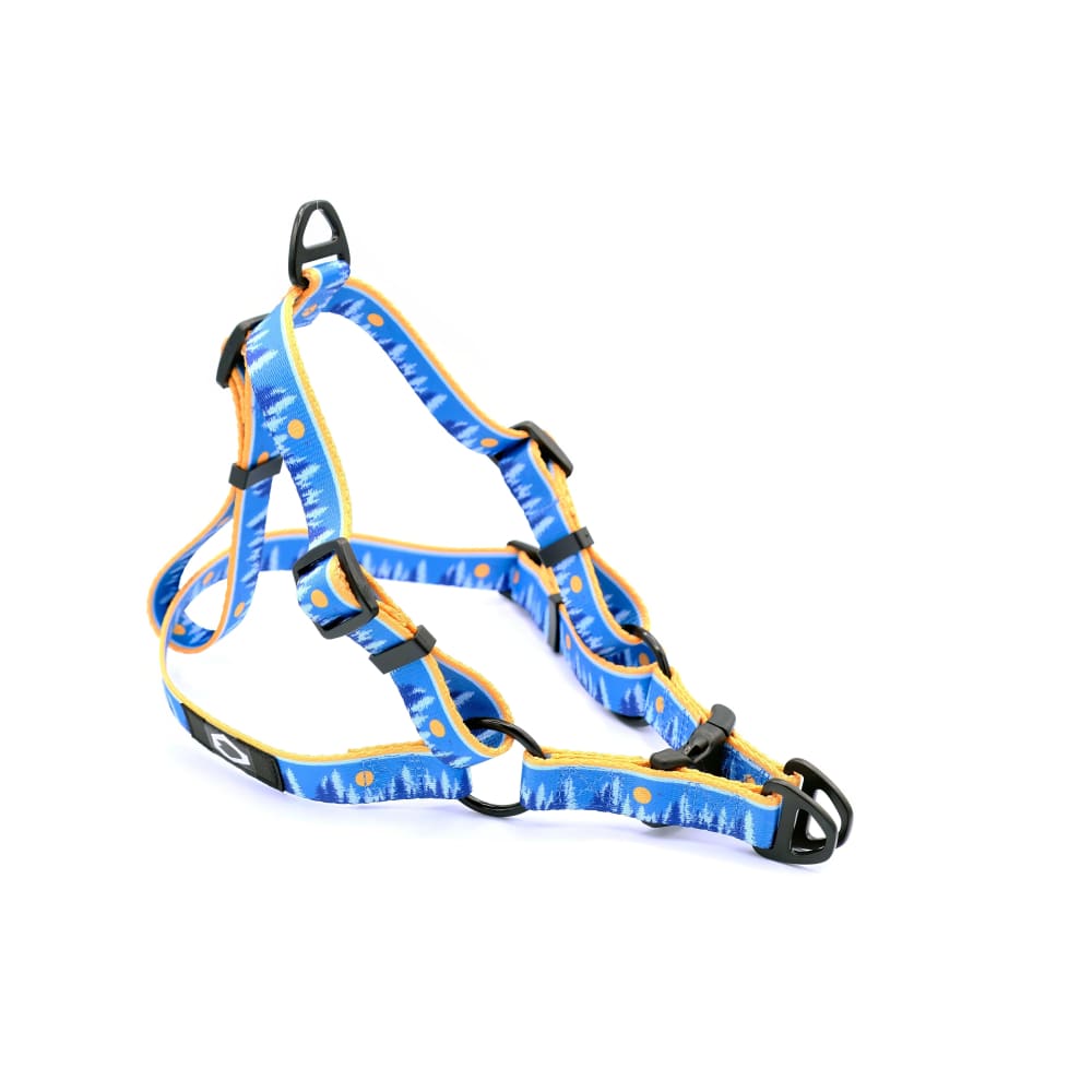 Outdoor Style Frozen Forest Nylon Step In Dog Harness - Dog
