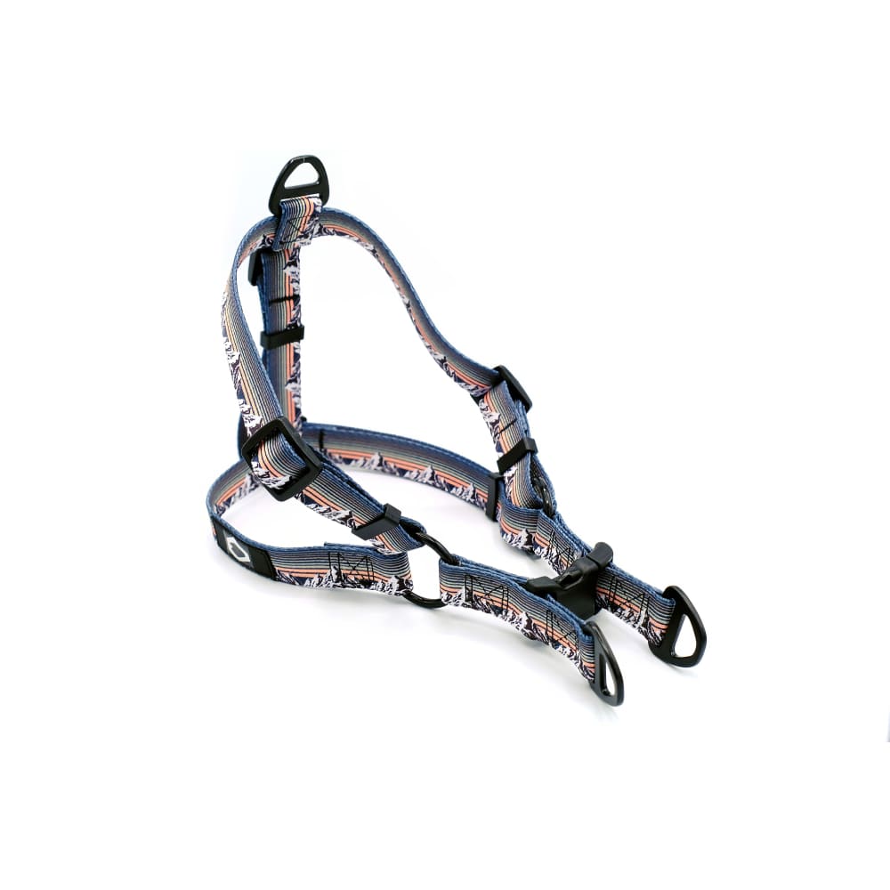 Outdoor Style Mountain Sunset Nylon Step In Dog Harness