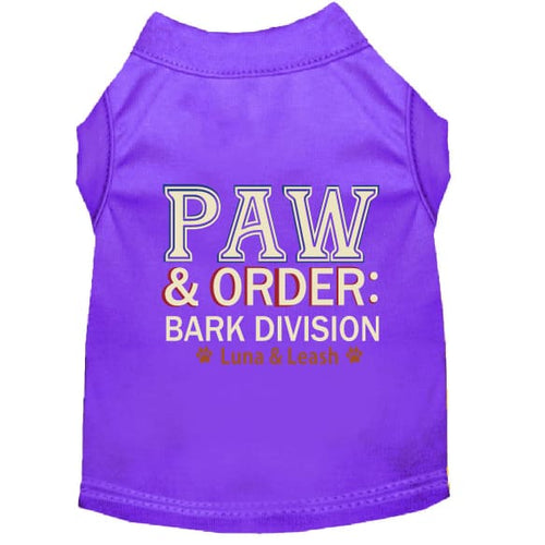 Paw & Order Dog Shirt - Funny Dog Shirts
