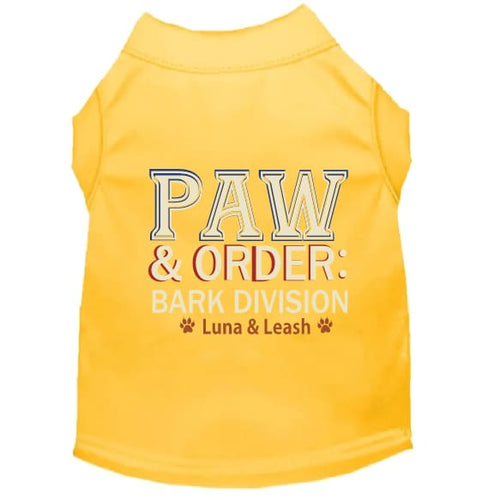 Paw & Order Dog Shirt - Funny Dog Shirts