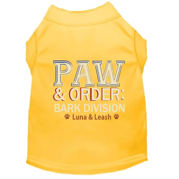 Paw & Order Dog Shirt - Funny Dog Shirts
