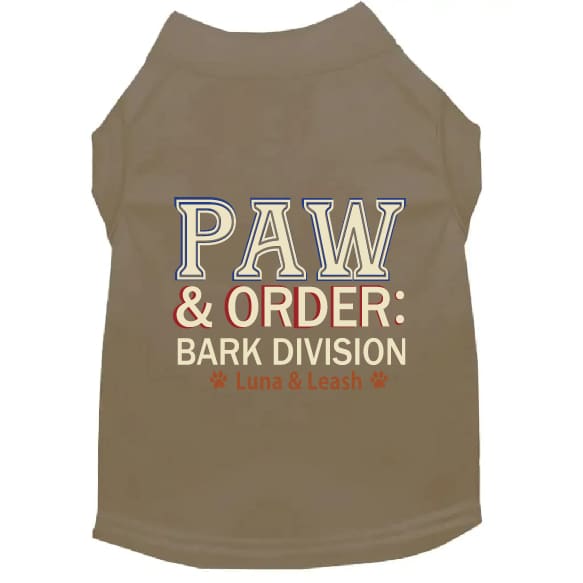 Paw & Order Dog Shirt - Dog Shirt