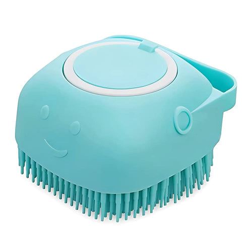 Pet Wash Brush with Built-In Shampoo Dispenser | Dog & Cat