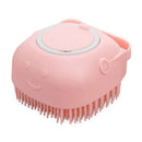 Pet Wash Brush with Built-In Shampoo Dispenser | Dog & Cat