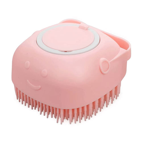Pet Wash Brush with Built-In Shampoo Dispenser | Dog & Cat